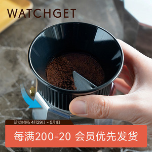 watchget摩卡壶布粉器 单双阀接装填粉环器 咖啡配件防撒圆形滤纸
