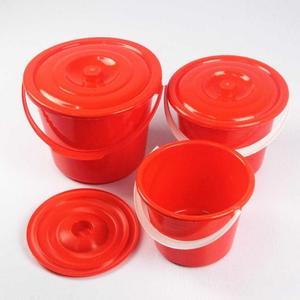 。有盖加248升桶子简易小化红桶通用厚小号塑料桶小红小桶工家用