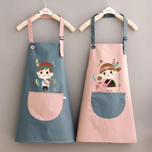 儿童厨师帽和围裙男女罩衣表演韩版手工烘焙厨房衣服演出高颜值