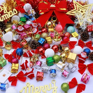 圣诞节装饰品多多包圣诞树套餐装扮场景布置彩绘球挂饰挂件大礼包