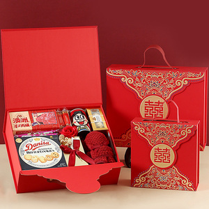 新中式婚礼喜糖礼盒成品含糖订婚糖果伴手礼结婚实用宾客回礼套装