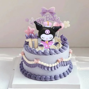 三丽鸥魔法库洛米 皇冠公主 卡通蛋糕摆件 女生生日盲盒手办礼物