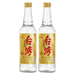 名岛浓香型白酒52度台湾高粱酒500ml/瓶两瓶装整箱口粮酒特价酒水