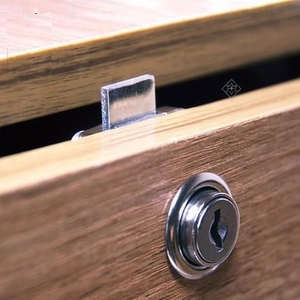 家用锁自装 免开孔抽屉柜子锁办公桌衣柜门锁床头柜锁文件柜锁