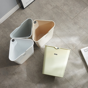 日式创意墙角三角形垃圾桶家用角落无盖纸篓厨房客厅卫生间卫生桶