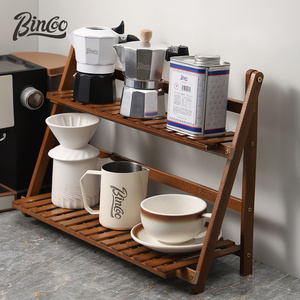杯架咖啡器具收纳架咖啡机置物架子吧台手冲壶工具全套桌面咖啡角