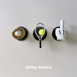 PC/ins小众恶搞网球拍适用MagSafe磁吸支架手机强力吸附新款棒球