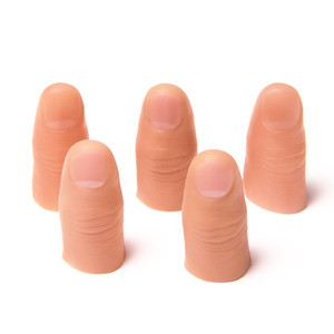 指模具带指纹逼真大拇指套指套软硬手指假食指套魔术道具近景
