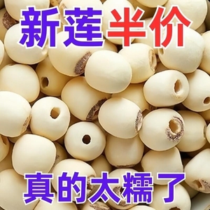 厂家直销】特级无硫建宁白莲子去芯磨皮干货养生食用现货速发包邮