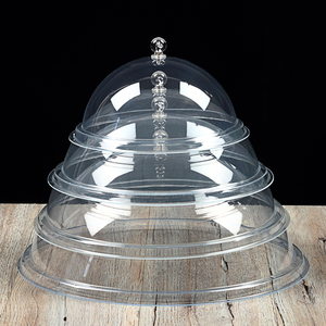 透明长方形防尘盖圆形食品盖蛋糕罩餐盖托盘盖点心罩塑料盖面包盖