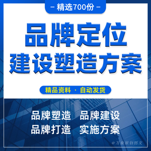 品牌定位建设塑造实施方案企业营销管理战略规划培训案例PPT课件