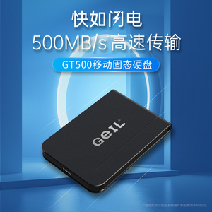 GeIL金邦GT500移动固态硬盘PSSD外接2T SSD电脑高速备份存储1T