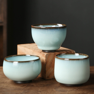 大号窑变主人杯子加厚陶瓷建盏韩式茶杯手工品茗单杯茶具复古茶碗