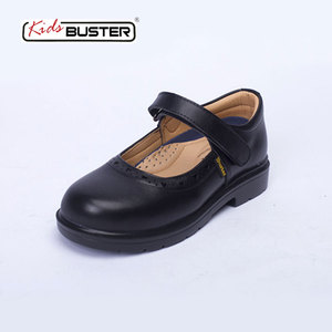 新款香港buster女童黑色皮鞋真皮中小学生上学校园机能女孩礼仪表