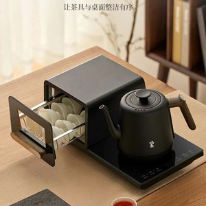 非匠电水壶鸣盏家用小型烧水壶全自动上水壶保温一体带茶杯消毒柜