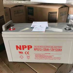 NPP耐普太阳能胶体蓄电池12v100ah家用大容量250a电瓶ups房车路灯