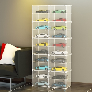 小汽车模型展示盒高达收纳柜积木成品人仔收藏柜子透明手办陈列架
