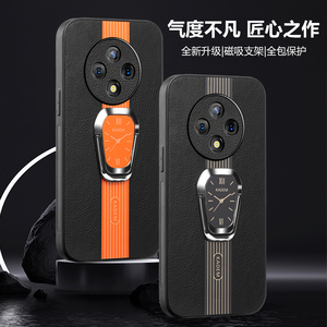 oppoA3pro手机壳A3pro保护套指环支架oppo新款全包防摔A3por创意硅胶PJY110皮纹高档5G男女0pp0简约外壳