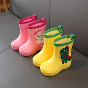 儿童雨鞋雨衣男童女童学生1-10岁水鞋两用防滑幼儿园卡通雨靴秋冬
