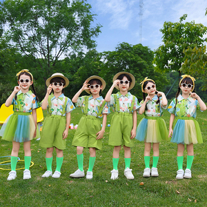 儿童小学生啦啦队演出服合唱服班服幼儿园运动会开幕式比赛表演服