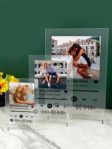 Personalized Spotify Plaque Music Acrylic Stand Custom Lover