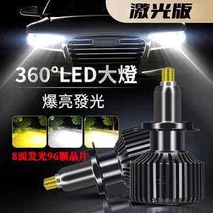 新款360度led大灯H1H7H11八面LED灯泡90059012远近一体强光汽车灯