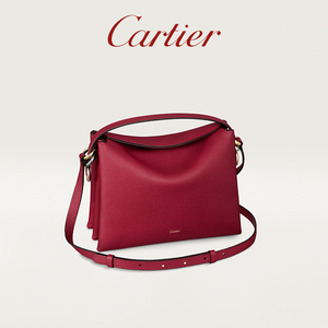 Cartier卡地亚Trinity系列顶部提手手袋 粒纹小牛皮手提斜挎包