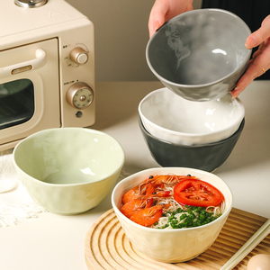 陶瓷6寸碗面碗家用2024新款高级感吃面面条碗大碗汤碗拉面汤面碗