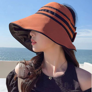2024新款帽子女士时尚潮流简约空顶帽夏季户外旅行运动防晒遮阳帽