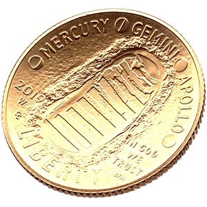 2019年美国阿波罗11号登月50周年金币 21.6g 8.4g  NO.18927