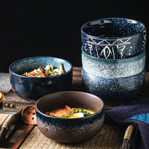 创意学生泡面碗日式餐具大号拉面碗汤面碗陶瓷碗高级感面条碗大碗