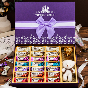 德芙巧克力礼盒装送女生女友儿童零食多口味糖果生日礼物情人节