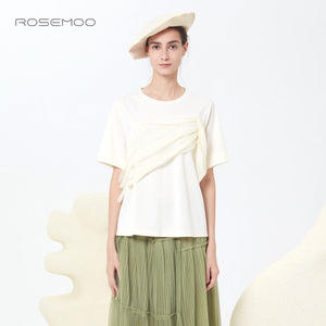 ROSEMOO/容子木【商场同款】夏季短袖圆领上衣RMT2TC104A