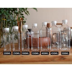 250ml透明塑料瓶一次性矿泉水瓶PET瓶500ml空瓶饮料分装方瓶带盖