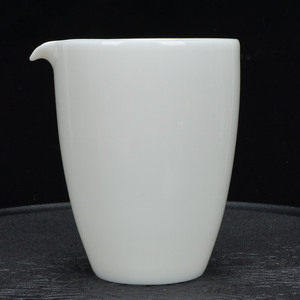 羊脂玉瓷公道杯 陶瓷公杯白瓷分茶器日式匀杯猪油白功夫茶具茶海