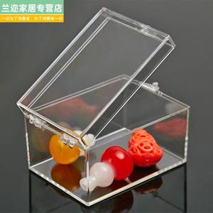 pc塑料盒透明小盒子长方形加高加深收纳盒长方形透明带有盖子冰箱