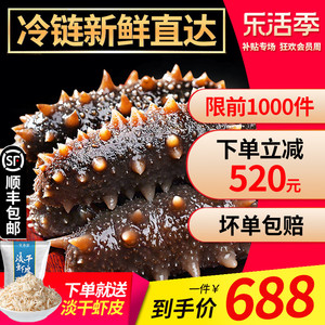 官参堂9年即食海参1500g辽刺参3斤装大连海参1500克海参年货礼盒