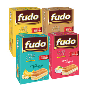 2盒装马来西亚进口福多牌Fudo奶油夹心提拉米苏蛋糕甜品早餐点心