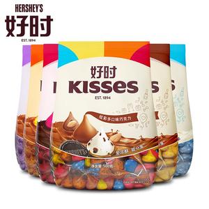 好时之吻kisses黑巧克力500g约100结婚庆喜糖果散装年货零食批发