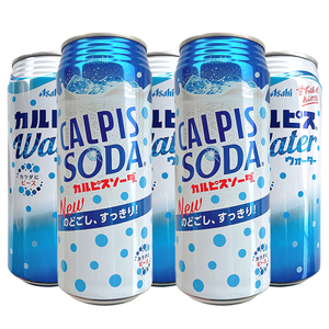 日本进口朝日Calpis可尔必思原味SODA碳酸乳酸菌饮料听装易拉罐