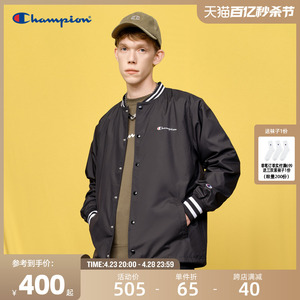 Champion冠军夹克女24春季新款情侣棒球服潮牌刺绣草写LOGO外套男