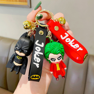 希斯莱杰小丑钥匙扣挂件ins网红拉轰动漫礼盒创意蝙蝠侠书包挂饰
