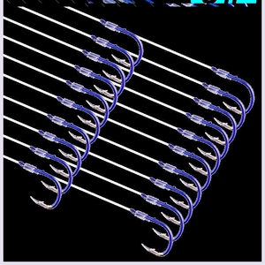 。不跑鱼的鱼钩 细条防跑鱼鱼勾套装钓鱼 全套钩子带线钧鱼勾垂钓