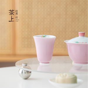 主人杯茶杯陶瓷手绘樱花闻香单杯品茗杯日式小清新个人专用茶盏
