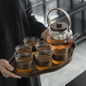玻璃煮茶壶加厚2023款冬季围炉煮茶壶电陶炉泡茶专用蒸煮老白茶