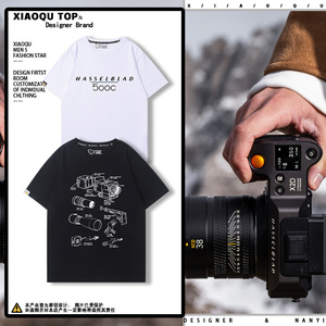 哈苏500C单反胶片相机摄影师短袖可定制相机爱好者男女T恤衫衣服