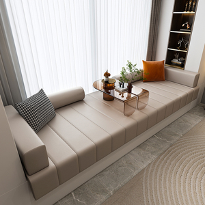 科技布飘窗垫沙发垫2023新款轻奢高级感阳台卧室榻榻米窗台垫定制