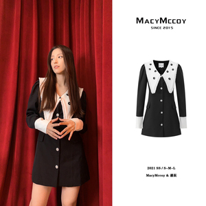 明星同款macymccoy小花重工连衣裙 MMC2021320