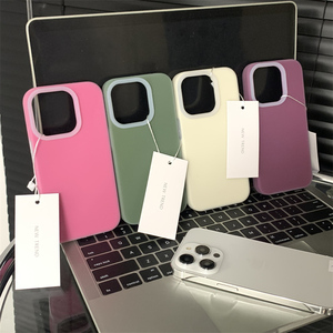 ins果冻液态硅胶适用iPhone15ProMax苹果14手机壳13pro新款11小众12纯色13软壳14promax男女15Plus防摔套大孔