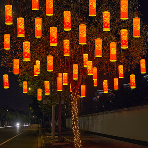 led发光鞭炮灯新年元旦节日装饰灯户外景区街道亮化挂树上造型灯